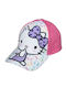 Hello Kitty Παιδικό Καπέλο Jockey Υφασμάτινο Φούξια