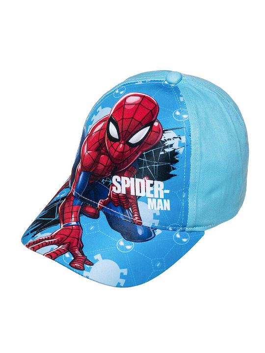 Marvel Παιδικό Καπέλο Jockey Υφασμάτινο Γαλάζιο