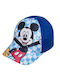 Disney Παιδικό Καπέλο Jockey Υφασμάτινο Mickey Mouse Μπλε