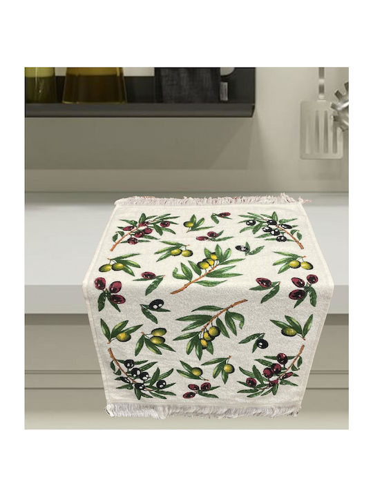 Linea Home Olive Ποτηρόπανο από 100% Βαμβάκι 40x60cm
