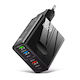 Techsuit Charger GaN with 3 USB-A Ports and 2 U...