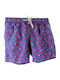 Lighting Micro Fantasy Men's Swimwear Shorts Purple with Patterns