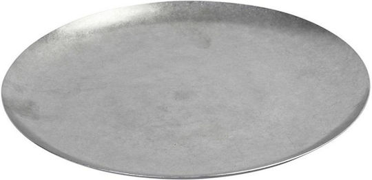 Espiel Snow Plate Shallow Inox Silver with Diameter 26cm