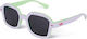 Hello Hossy Kids Sunglasses with Polarized Lenses White for 2-3 Years