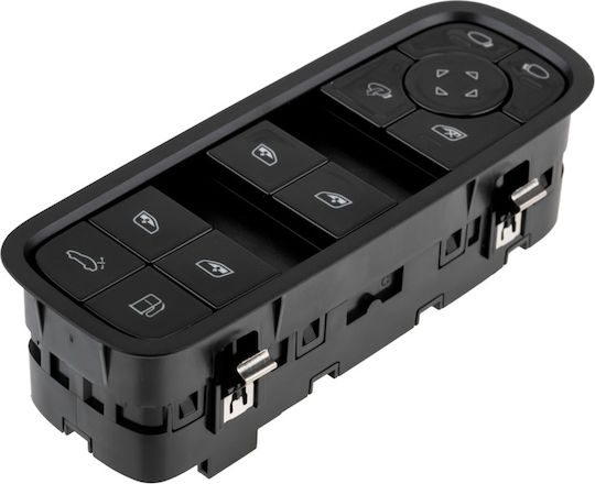 NTY Comutator geamuri auto pentru Porsche Panamera / Ardei iute Negru