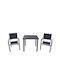 Madison Dining Room Set for Small Outdoor Spaces 3 Pieces Ellen 5470 G