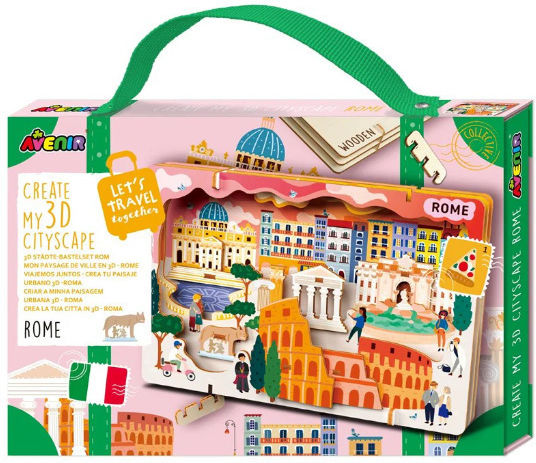 Diy Kit Create 3d Wooden Urban Landscape Rome