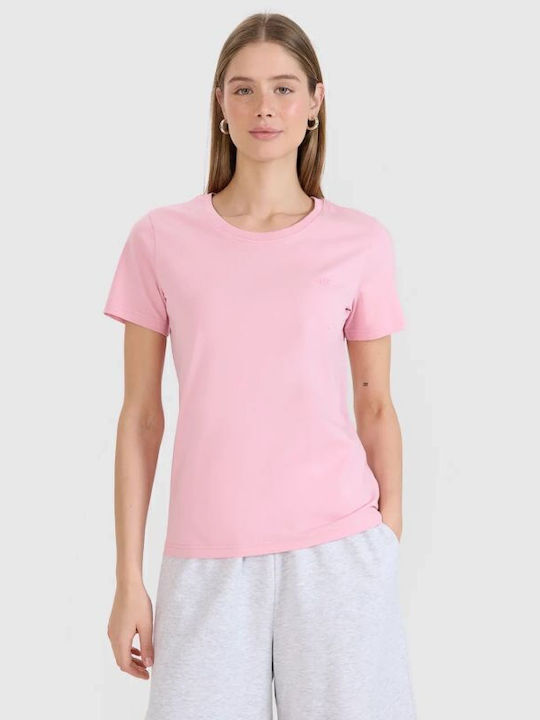 4F Γυναικείο T-shirt Ροζ