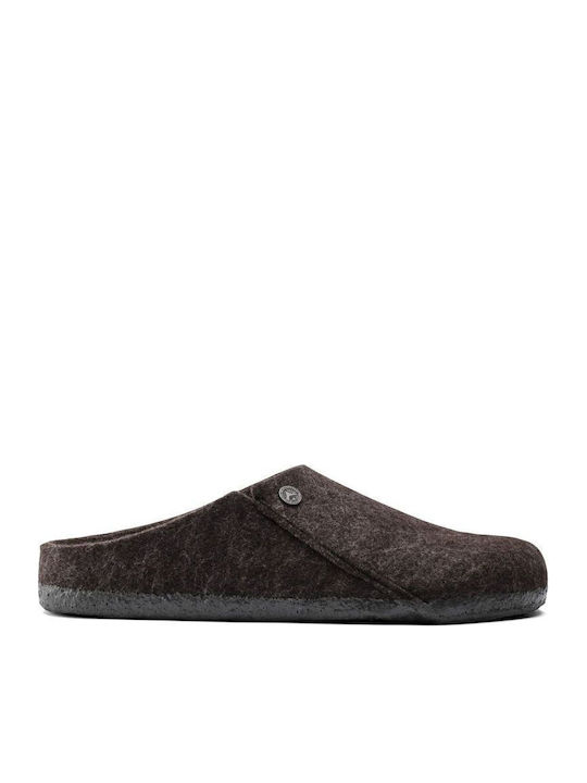 Zermatt Shearling Woolen Winter Women's Slippers Brown Narrow Fit