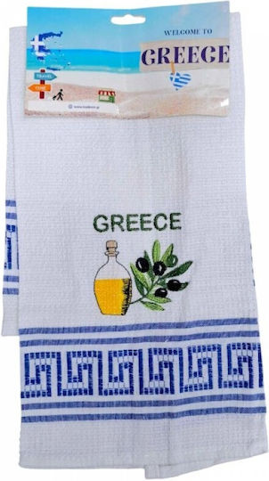 Πετσέτα Κουζίνας από 100% Βαμβάκι σε Λευκό Χρώμα 12τμχ Πετσέτα Κουζίνας από 100% Βαμβάκι σε Λευκό Χρώμα 12τμχ
