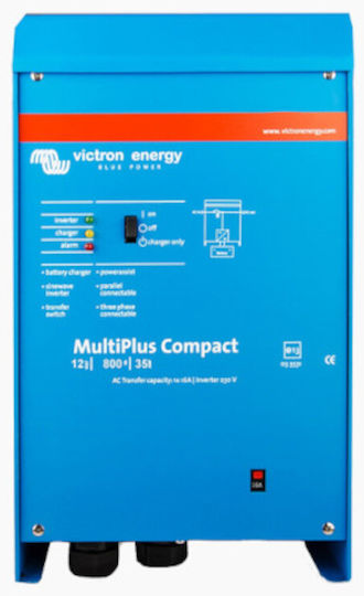 Victron Energy MultiPlus C 12/800/35-16 Invertor Putere 700W cu Tensiunea De Intrare 230V Cu O Singură Fază CMP121800000