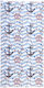 Comfort Strandtuch Hellblau 75x150cm.