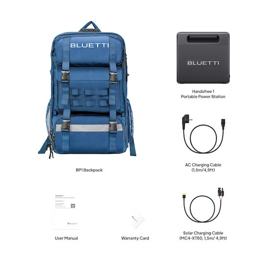 Bluetti Handsfree 1 Portable Backpack Power Station Power Station 268.8Wh