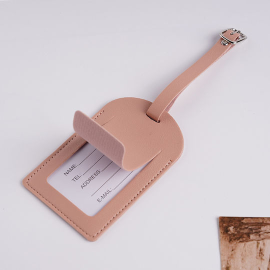 De piele Etichetă pentru bagaje Pink
