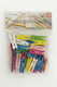 Colored Wooden Pegs 50 Pieces Bag