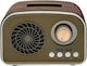 M1010BT Retro Tabletop Radio Rechargeable Brown