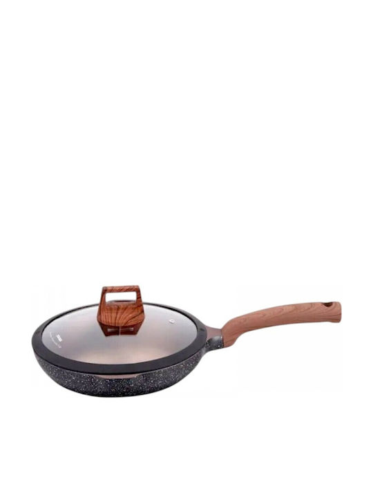 Pan Mit Deckel aus Aluminium mit Antihaftbeschichtung 23cm