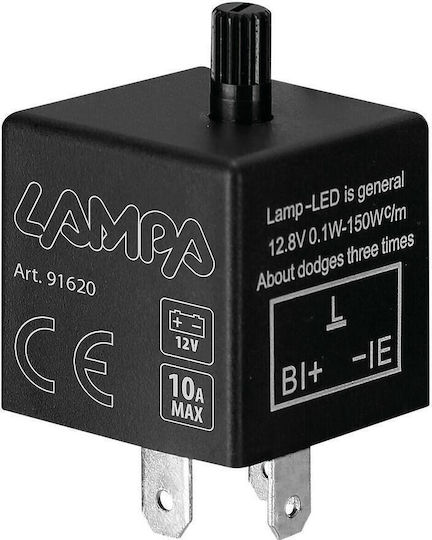 Bec LED Electronic LED Flash 12V Max 10A 3-Pin Lampă 1 Bucată