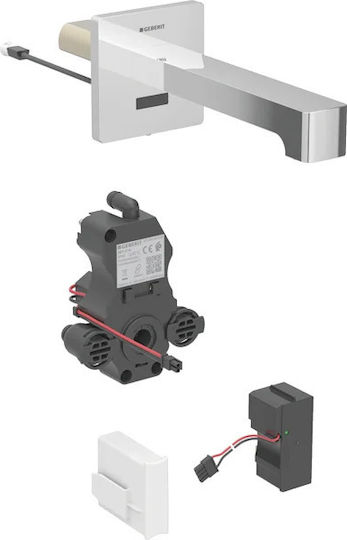 Geberit Built-in Faucet Mixer for for Bathroom Sink Silver