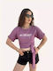 Γυναικείο T-shirt Λιλά