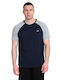 T-shirt Black-white Melange