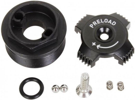 Rockshox Top Cap Preload Adjuster Knob Aluminum 2010 Tora XC SL 2011 Recon Silver Replacement