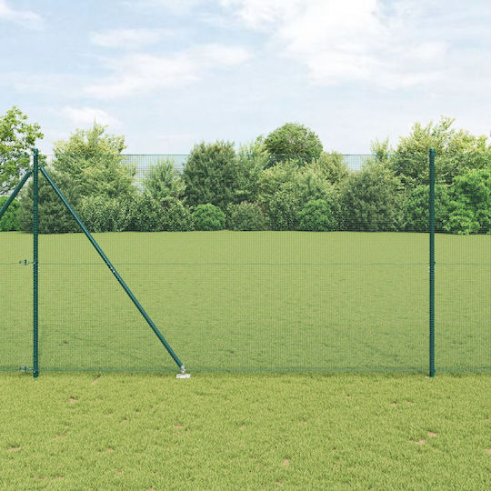vidaXL Plasă de sârmă Module Verde 1.5x25m