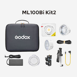 Godox ML100Bi K2 100W Kit Φωτισμού Godox ML100Bi K2 100W Kit Φωτισμού