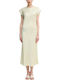 Midi Abendkleid Hemdkleid Green