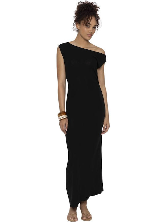 Kynthia Maxi Dress Knitted Black