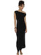 Kynthia Maxi Dress Knitted Black