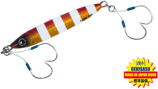 MajorCraft First Jig Slow Τεχνητό Δόλωμα Πλάνος 180gr #048 zebra red gold