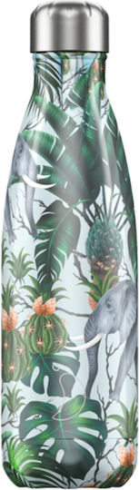 Chilly's Series Tropical Bottle Thermos Stainless Steel BPA Free 500ml Elephant