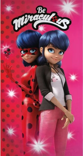 Πετσέτα Θαλάσσης Παιδική Aymax Miraculous Ladybug 70*140cm Fast Dry 189451