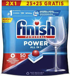 Finish Powerball Classic 50 Κάψουλες Πλυντηρίου Πιάτων Finish Powerball Classic 50 Κάψουλες Πλυντηρίου Πιάτων