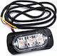 Led Strobe Όγκου 12/24v 3 Led – Vodol Κόκκινος Φωτισμός