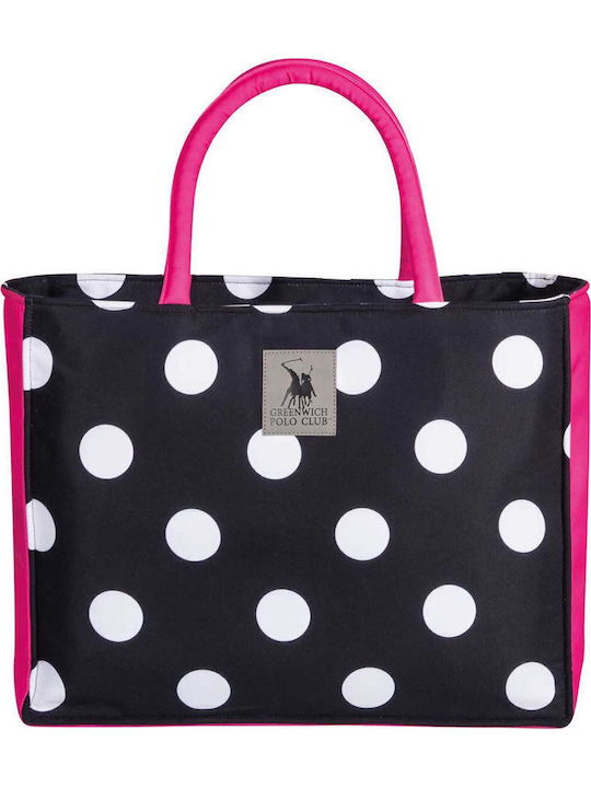 Greenwich Polo Club Stoff Strandtasche Schwarz