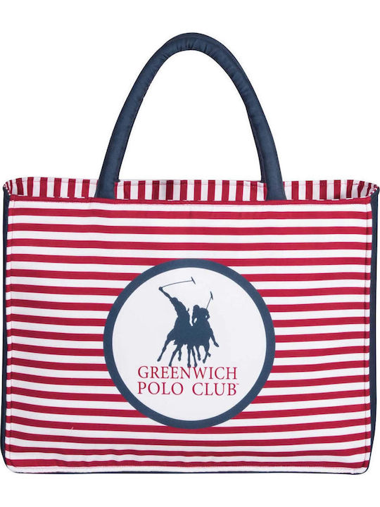 Greenwich Polo Club Fabric Beach Bag Red