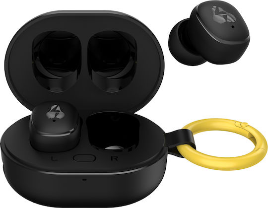 Powertech PT-1392 In-Ear Bluetooth-Freisprecheinrichtung Kopfhörer mit Schweißresistenz und Ladeetui Schwarz