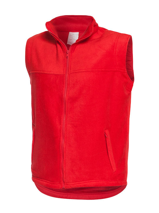 Palltex Arbeitsweste Softshell mit Fleece-Futter Rot