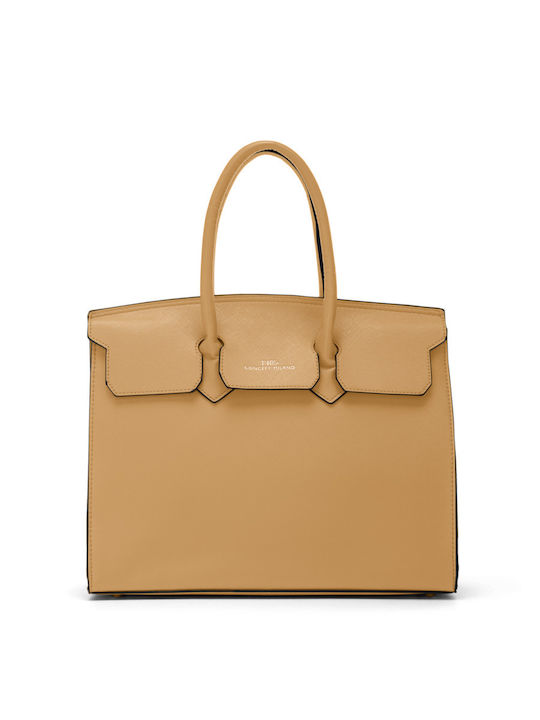Twig Lorrain Leder Damen Schultertasche Tabac