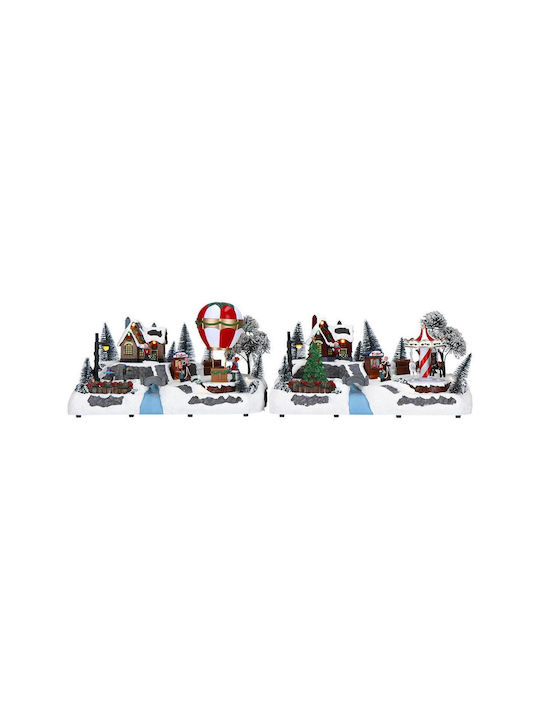 MSA Christmas Illuminated Decorative Village with Battery with Movement (Μiscellaneous Designs/Colors)