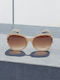 Dasoon Vision Women's Sunglasses with Beige Frame and Brown Lens 2478097