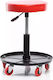 Wheeled Stool Red