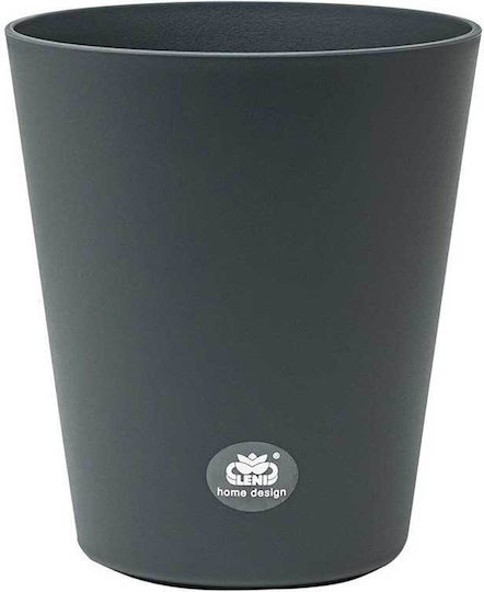 Leni Design Γλάστρα Πλαστική Anthracite 13x14.8εκ.