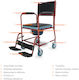 Medical Brace Wheelchair Bathroom Simple Type 43cm MB.W2054 Red