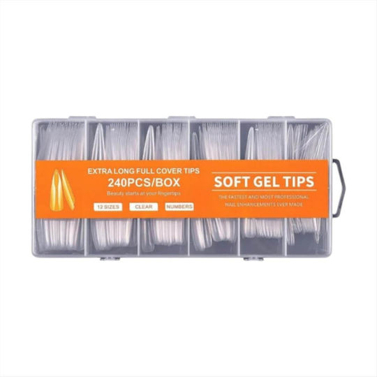Soft Gel Nagelspitzen Transparent 240Stück