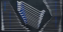 Collection Hand Wrenches Set 57 Pieces Bgs-4792 Bgs Technic