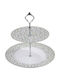 Oriana Ferelli Porcelain Dessert Tower Stand with 2 Tiers White Ø27cm