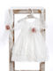 Lollipop White Baptism Dress Made of Tulle FL2512